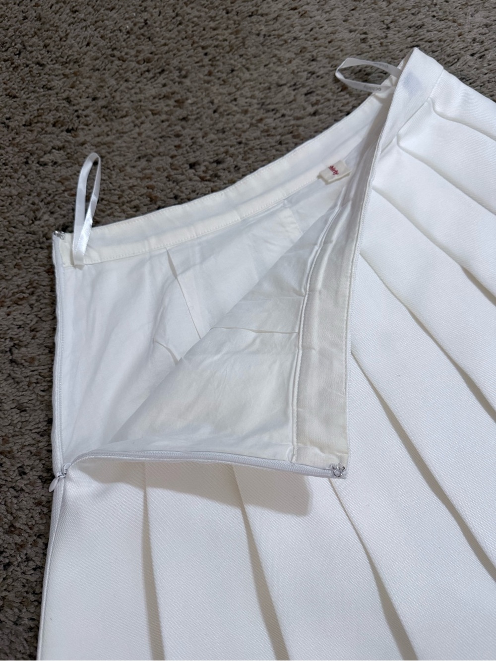 White Pleated Tennis Skirt - Classic Mini - Picture 6 of 8